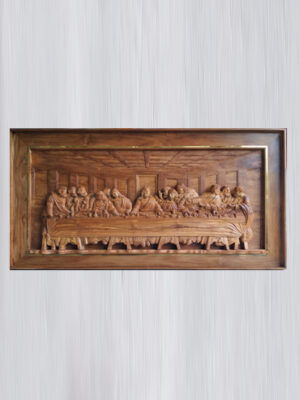 last supper wooden craft